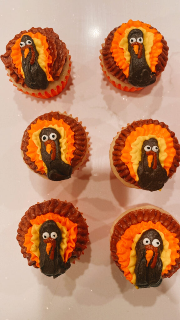 turkey cupcakes