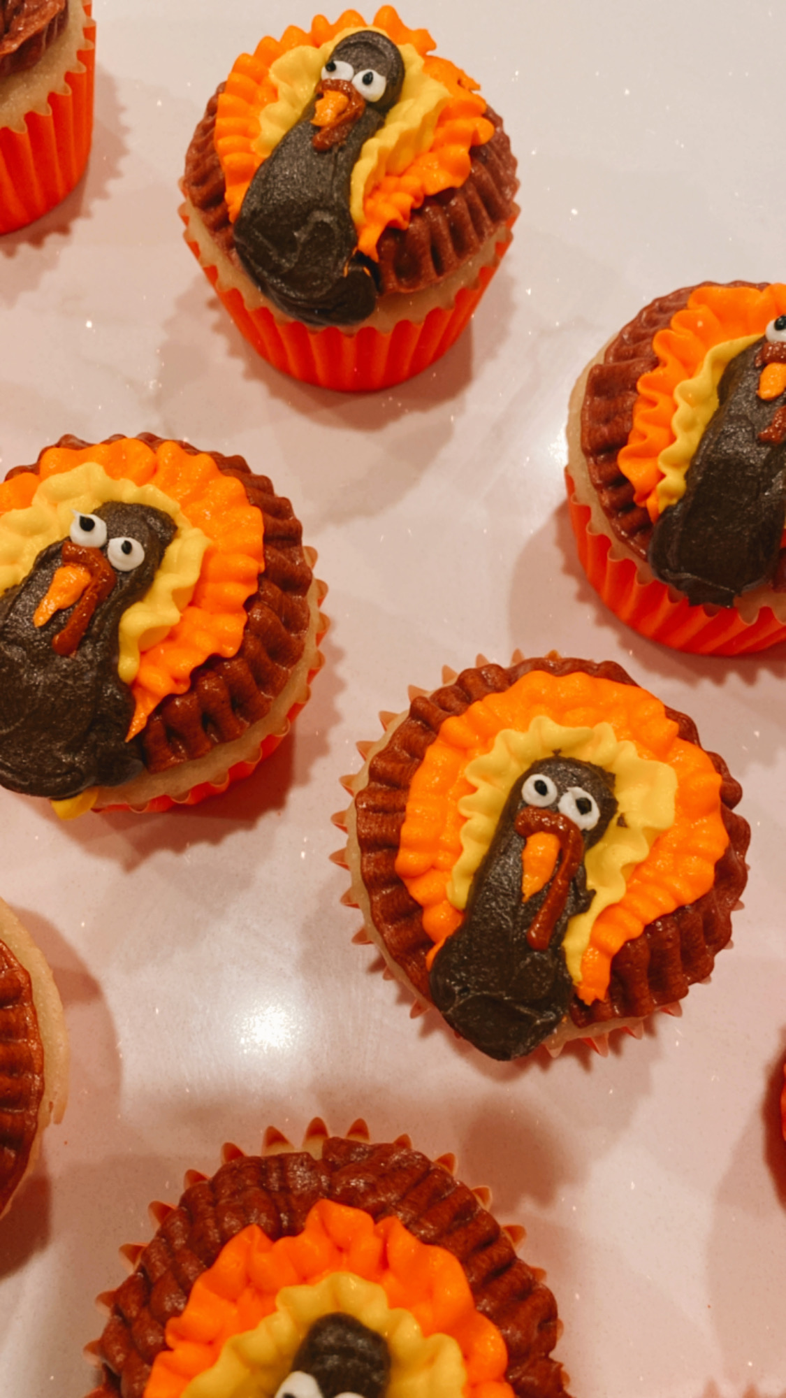 turkey cupcakes