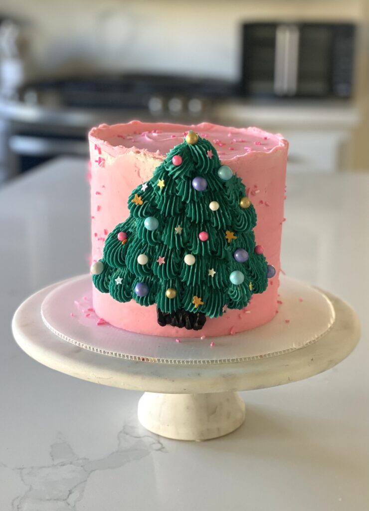 Christmas tree cake