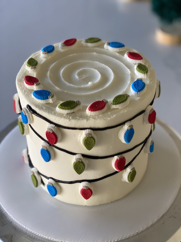 holiday lights Cake
